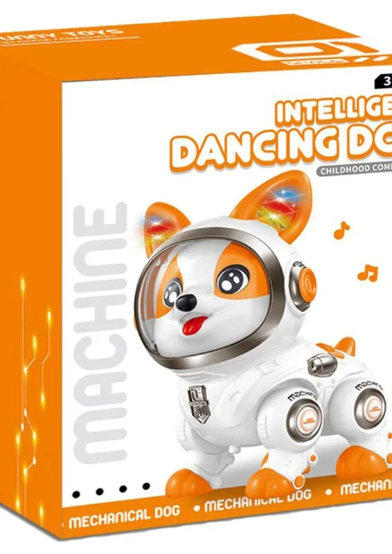 Intelligent Dancing Mechanical Dog - Musical Robot Pet with 3D Flash Lights